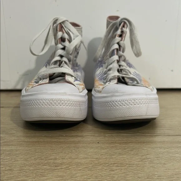 Converse Chuck Taylor All Star Platform Sneakers with Orange/Purple Detail - Picture 5 of 13